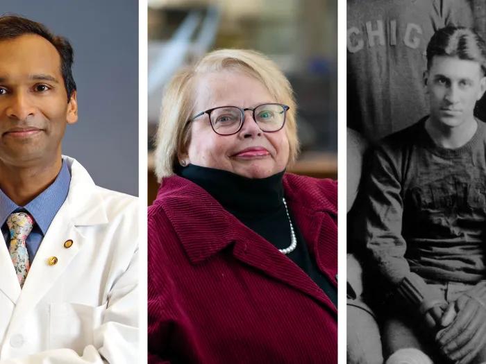 Left to right: Arul Chinnaiyan, Karin Muraszko, and Eddie Kahn