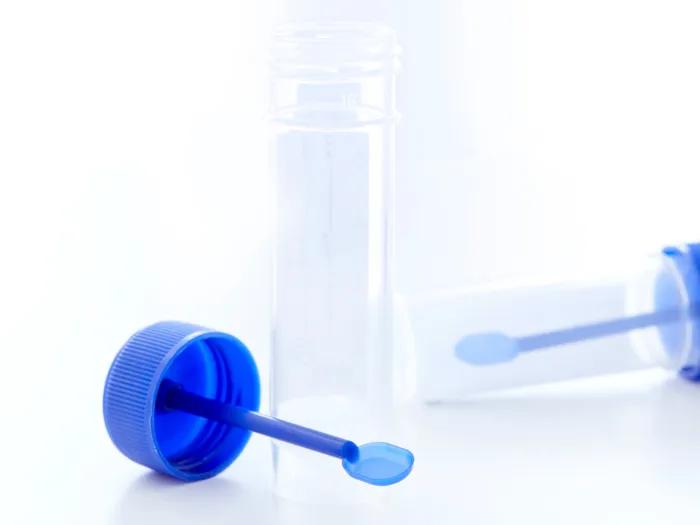 empty vials blue tops