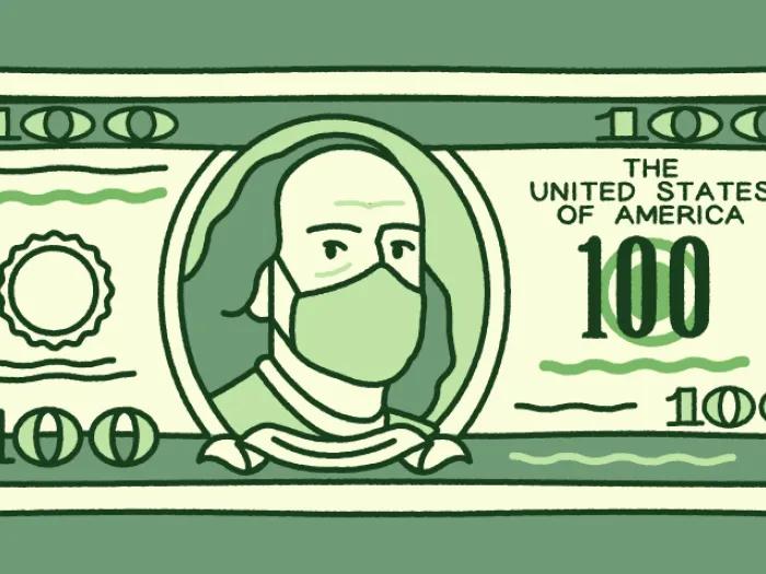 100 dollar bill currency mask