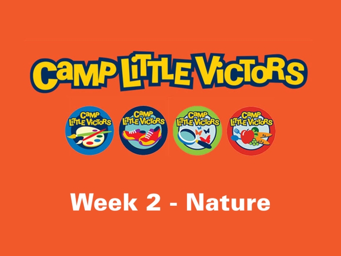 camp little victors orange logo