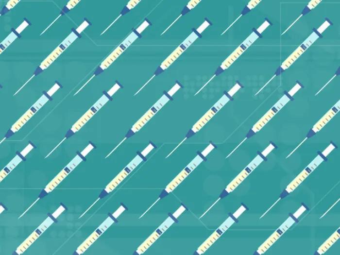 Flu vaccine syringe