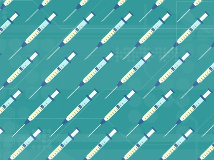 Flu vaccine syringe