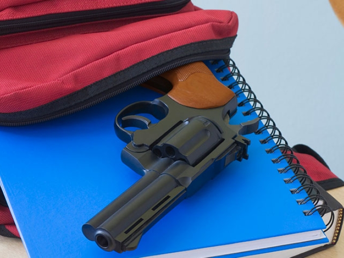 Gun in Teen Backpack