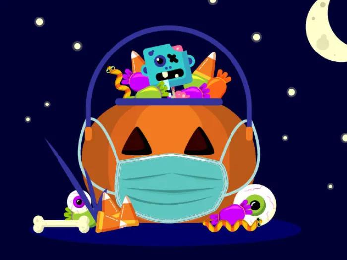 Halloween trick or treat COVID