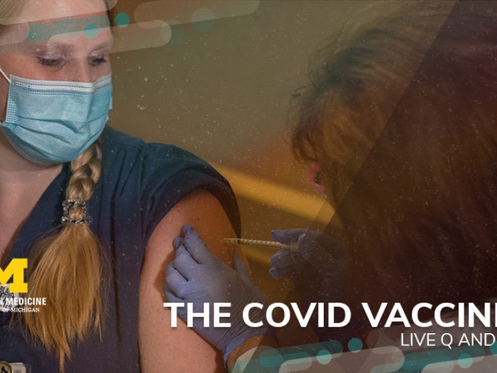 nurse getting covid vaccine saying the covid vaccine live q&amp;amp;a
