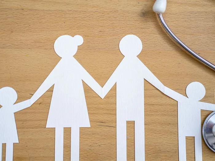 paper doll cutout family stethoscope