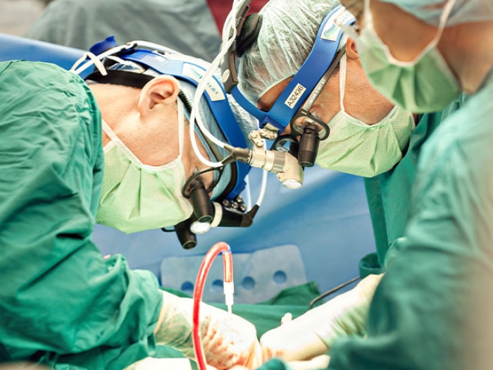 surgeons doing procedure close up