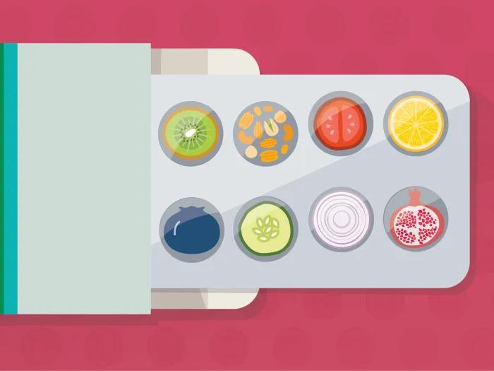 Graphic of antioxidant supplements