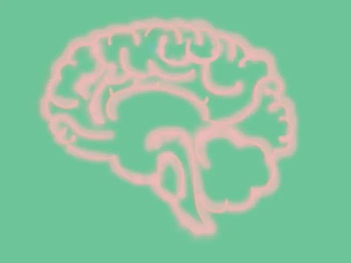 A painting of a brain with Parkinson's disease