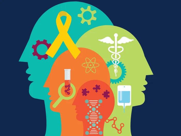 A colorful representation of group based cancer treatment