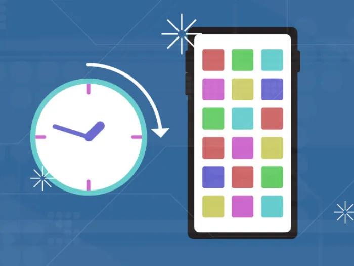 clock and cell phone