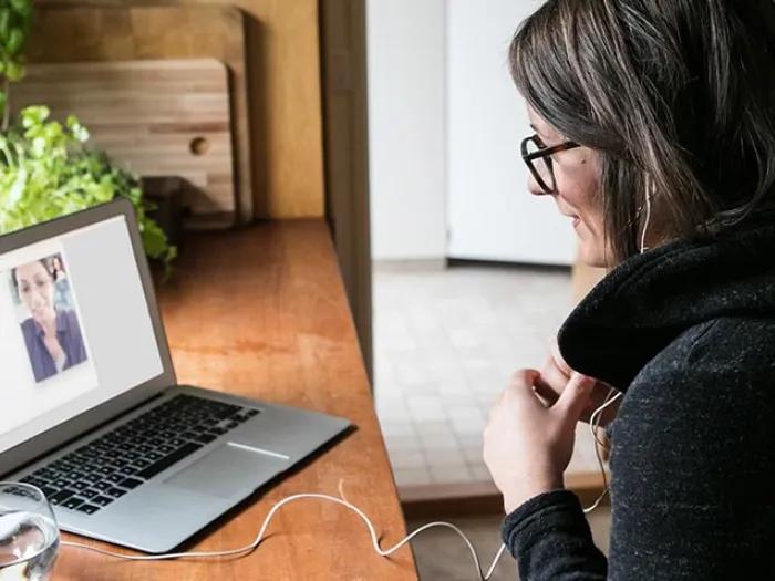 doctor and patient on computer appointment