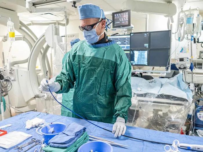 Doctor preparing for surgery
