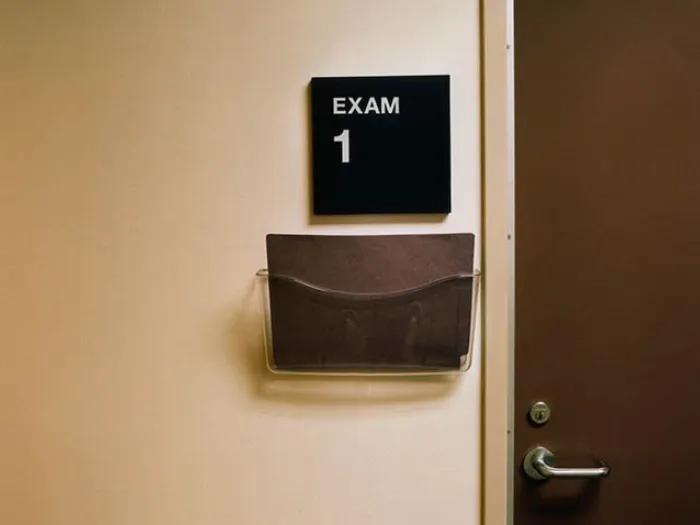Exam room number 1 at doctor's office