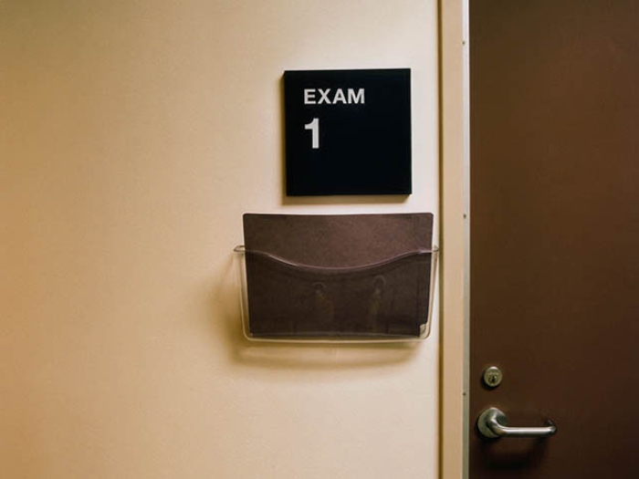 Exam room number 1 at doctor's office