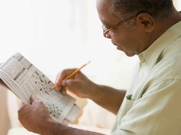 Man writing on paper