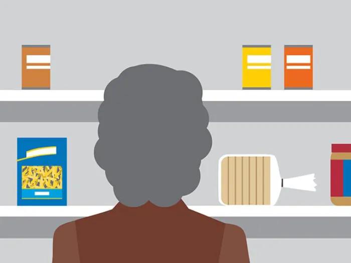 No food on shelves