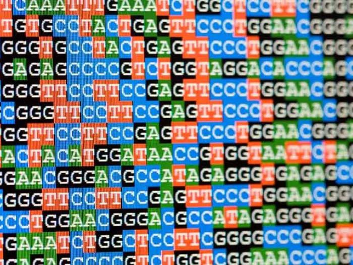 red blue green black background on letters in white font that are all over screen sequencing