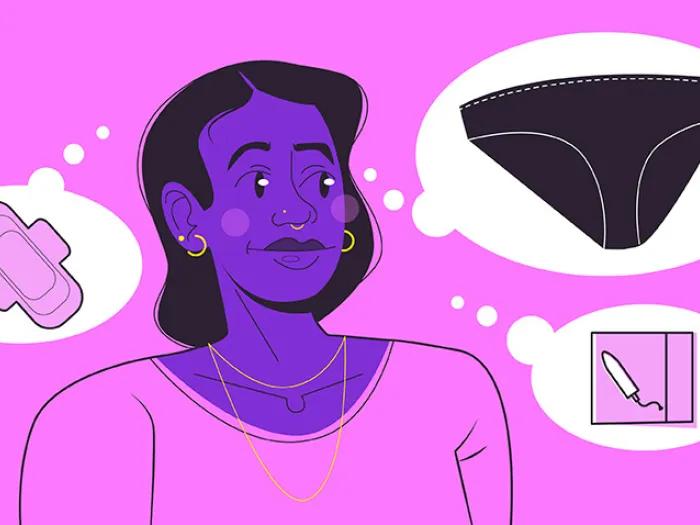 underwear girl woman tampon pink purple white
