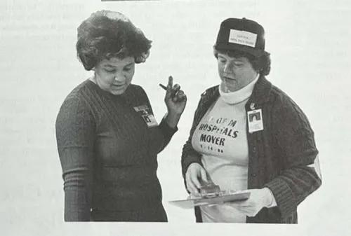 UH move leader and head of medical nursing Mayble Craig and nursing leader Betty Kelsch