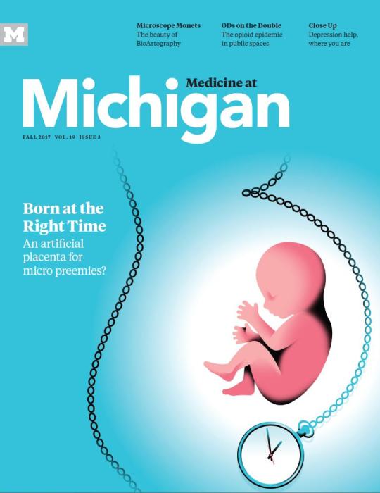 Medicine at Michigan magazine cover for Fall 2017