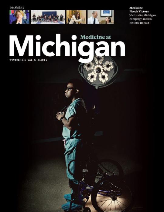 Medicine at Michigan magazine cover for Winter 2019