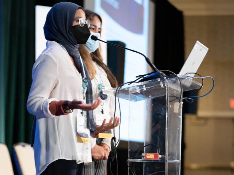 Two TAC TAC members presenting at the 2022 Conference on Adolescent Health