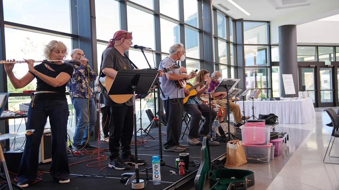 Musicians performing at the OLLI kickoff