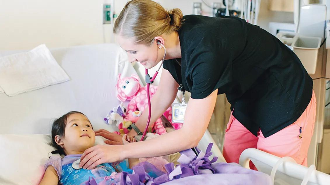 Nurse with child