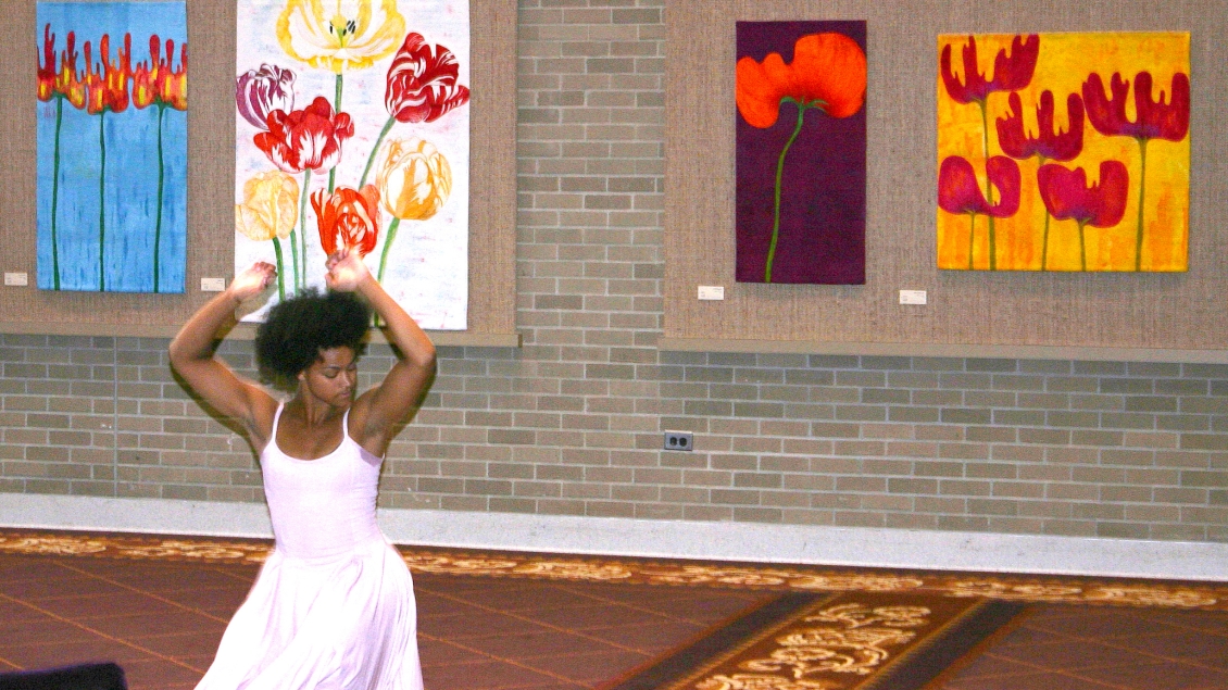 A dancer performs as part of Arts in Health