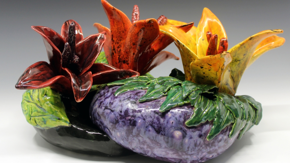 Kristin Kowalski floral ceramic art