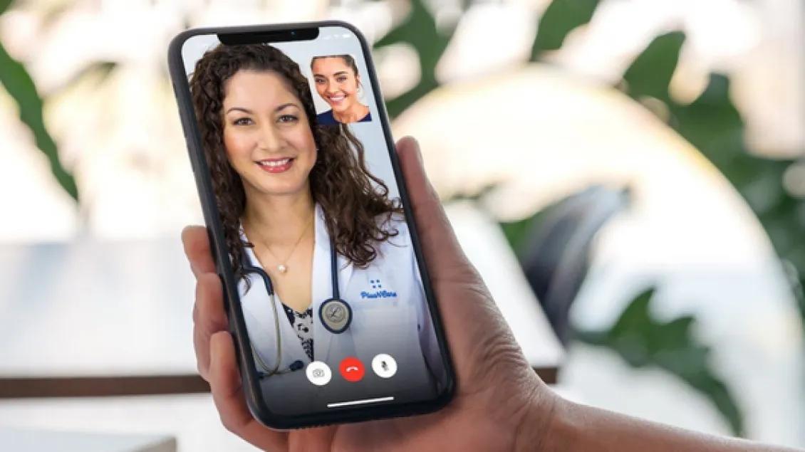Doctor on facetime for virtual appointment