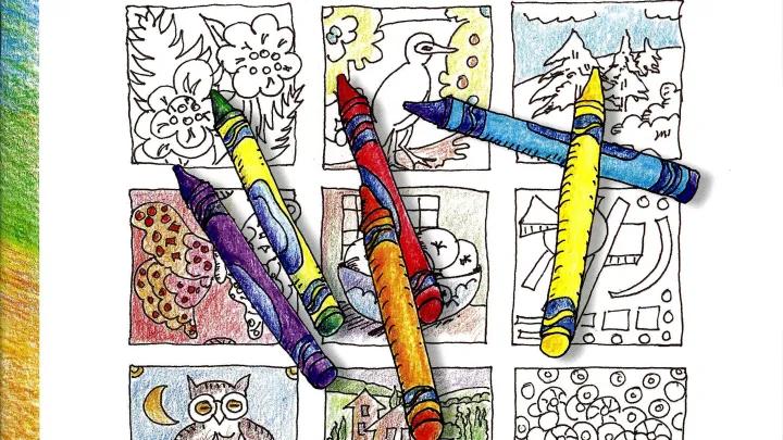 Art Gallery Coloring book cover