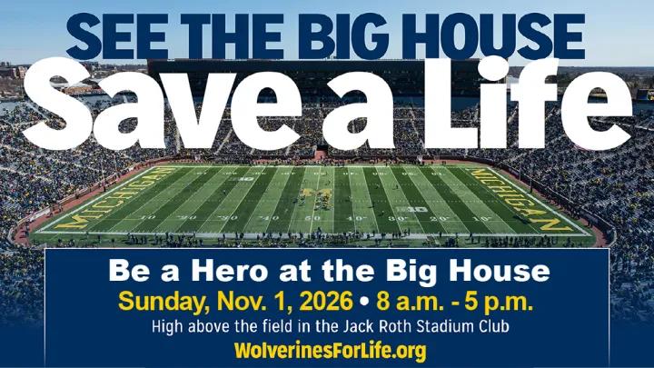Be a Hero at the Big House 2026 Cover Image