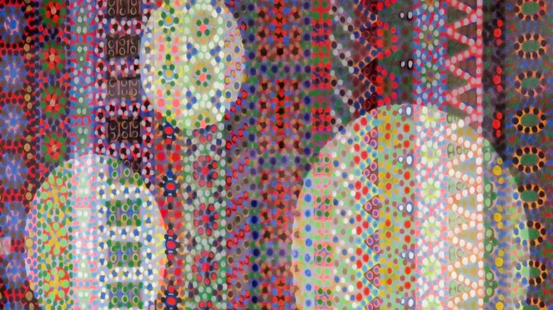 Geometric circles art 