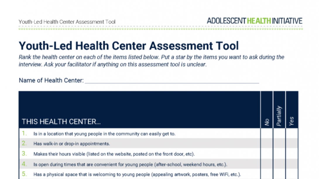 Part of the Yourth-Led Health Center Assessment Test with questions and answers