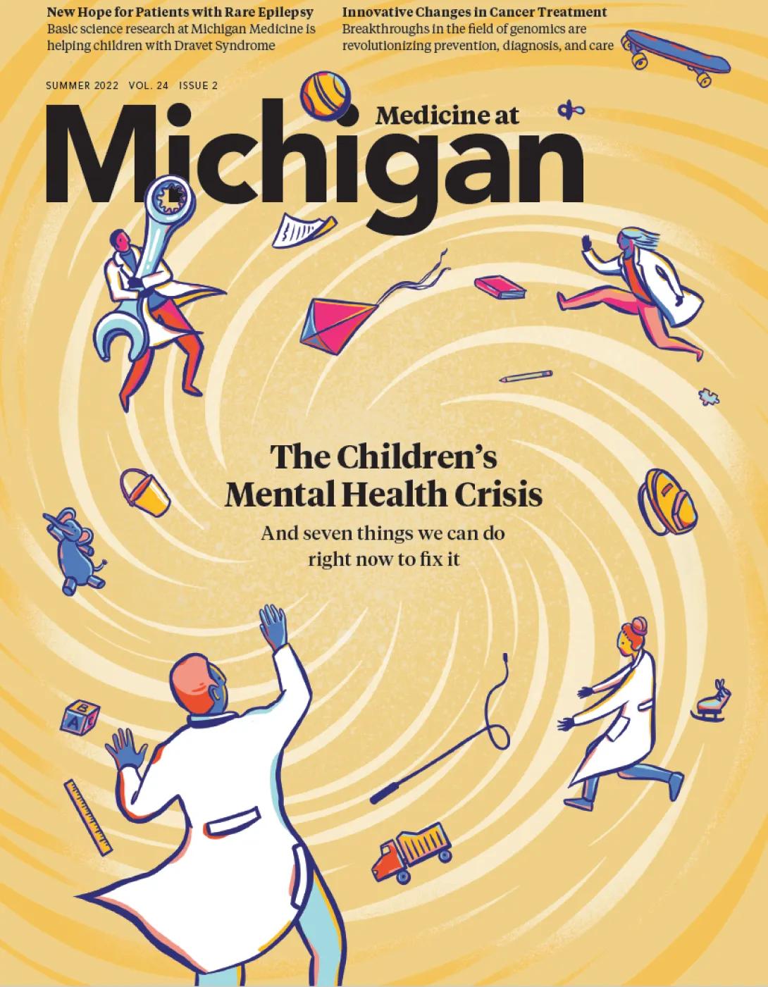 Medicine at Michigan magazine cover for Summer 2022