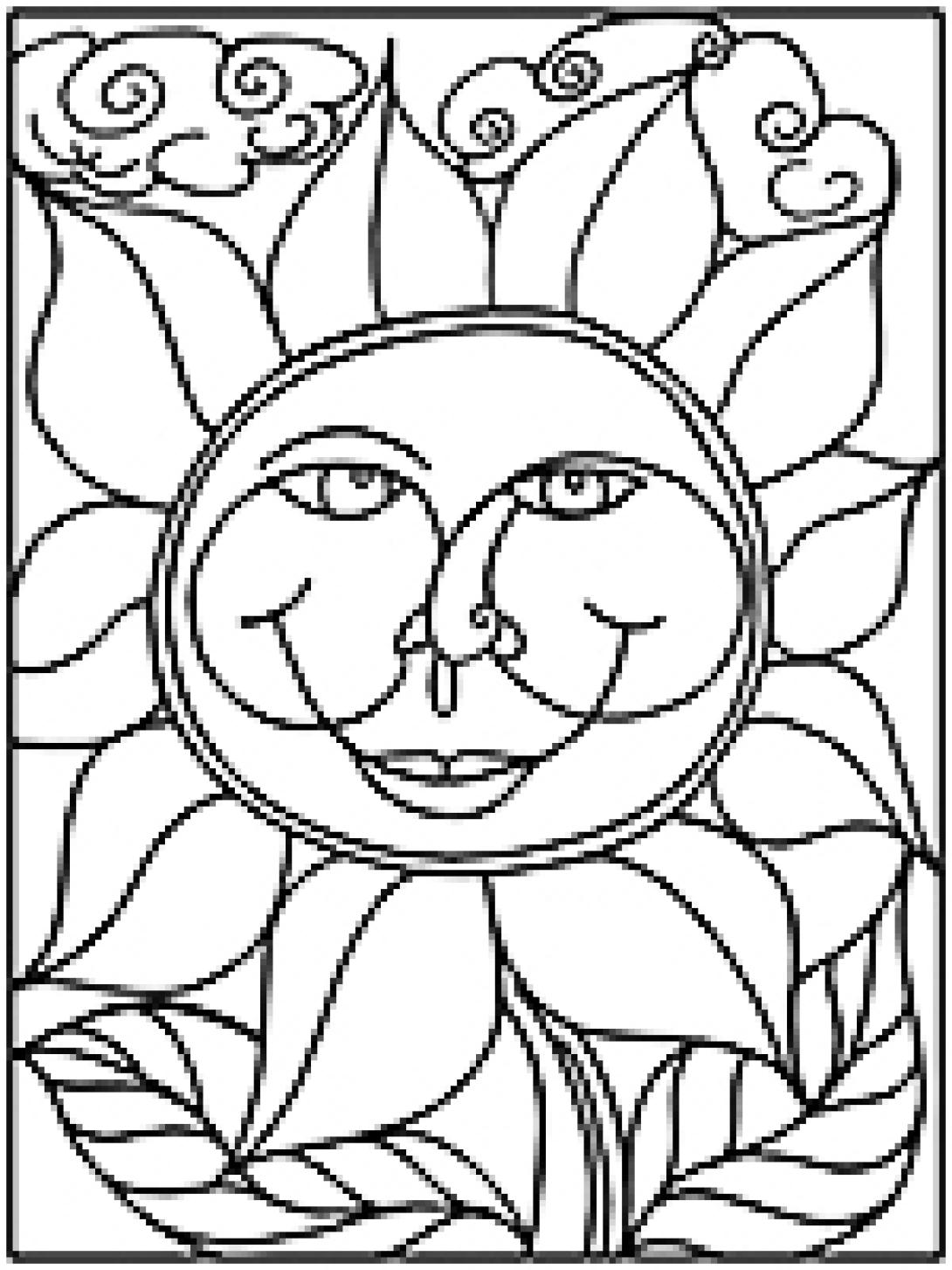 Sunshine coloring page