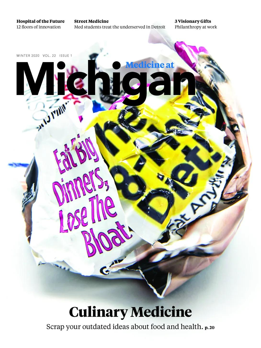 Medicine at Michigan magazine cover for Winter 2020