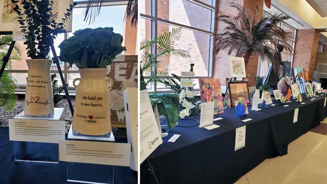 artwork displayed