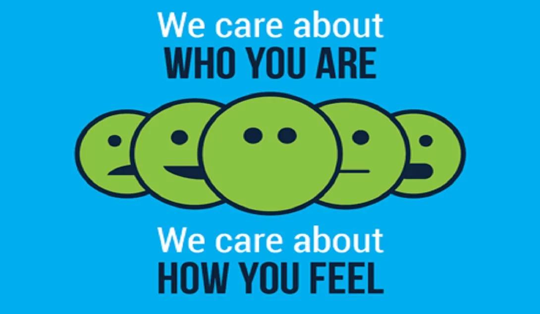 We care about you poster