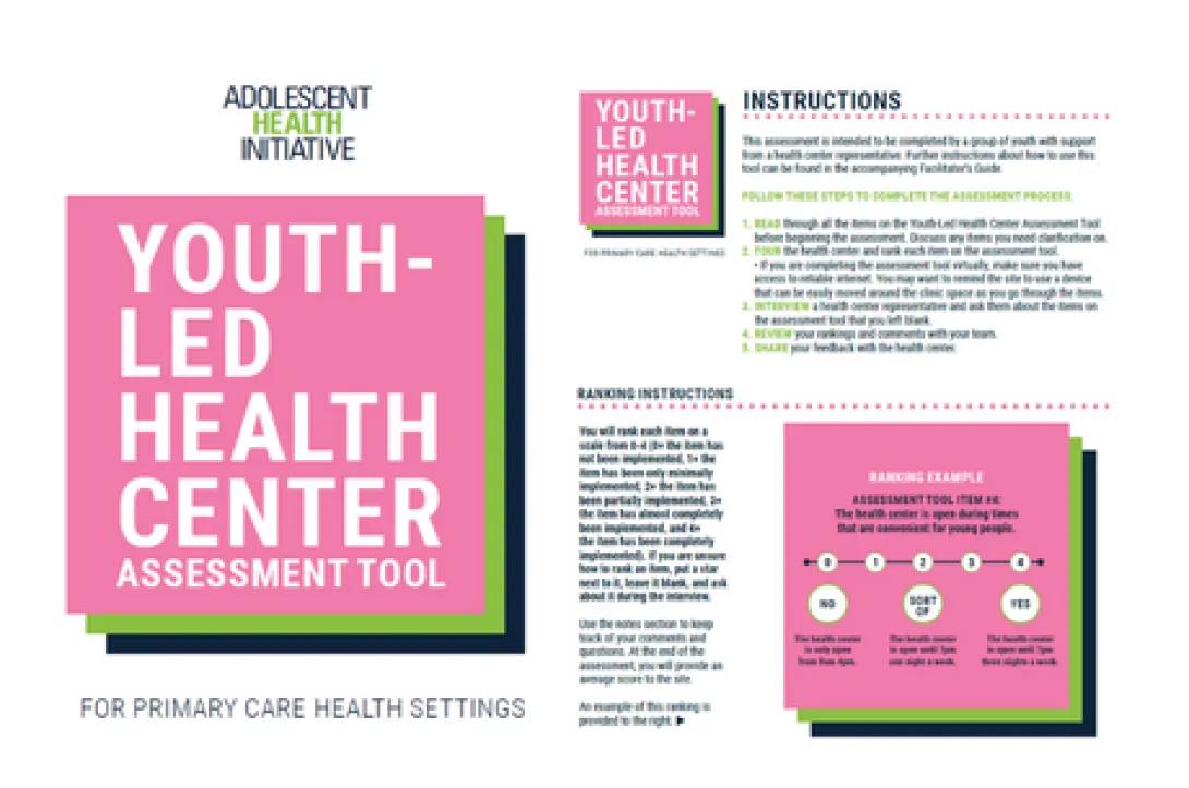 Youth Led health center poster
