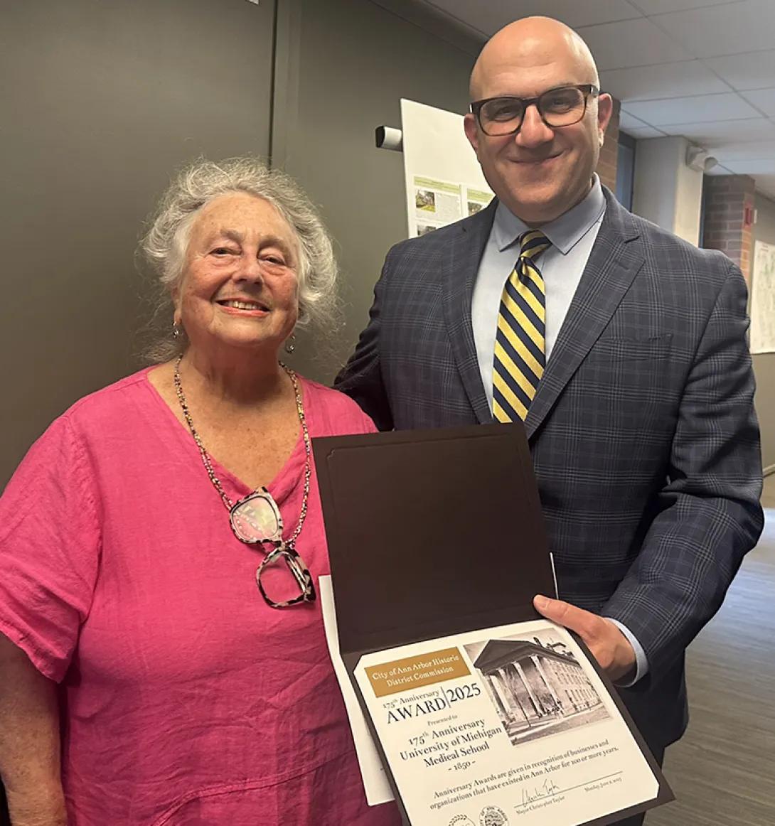 Susan Wineberg and George Mashour, M.D., Ph.D.