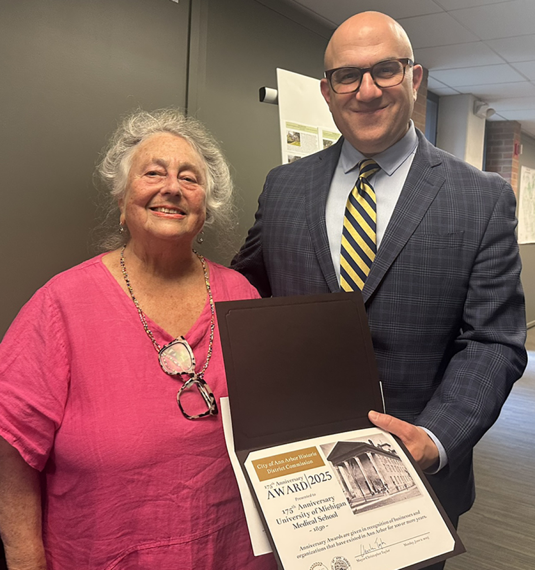 Susan Wineberg and George Mashour, M.D., Ph.D.