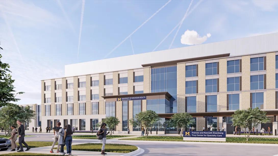 Rendering of Eisenberg Health Center North View