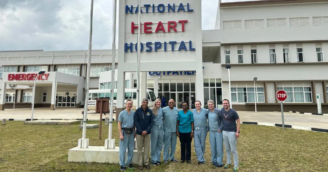 Cardiac Surgery team in Zambia in 2023