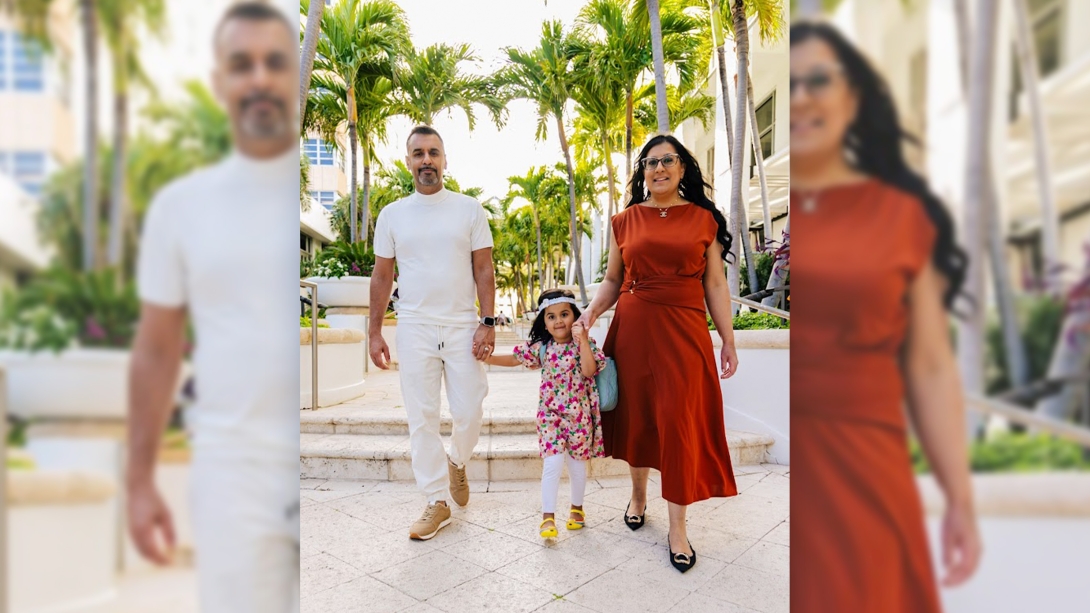family walking together