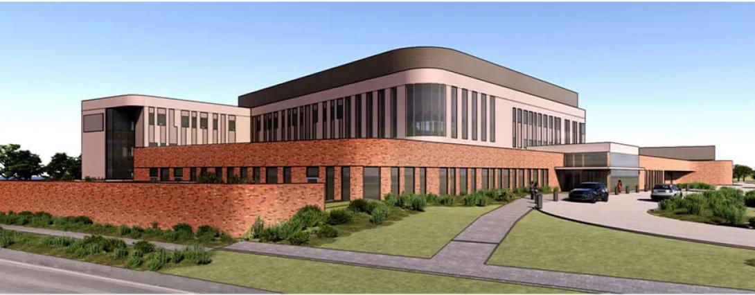 Behavioral health hospital Lansing rendering 2026