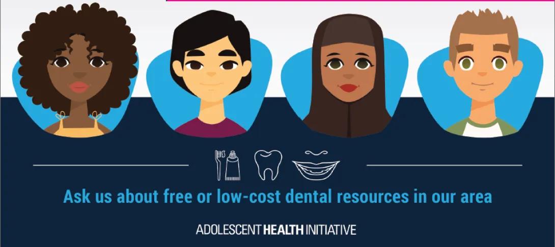Preview of Dental Health Infographic with illustrated young people