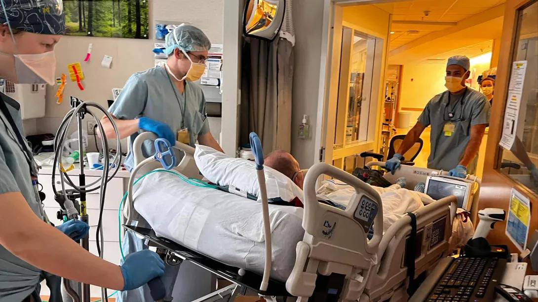 surgery room with table